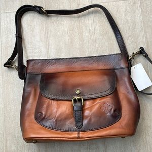 Patricia Nash Tuscania Tan Leather handbag - New